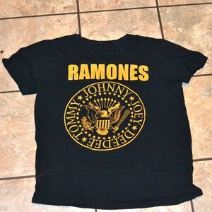 Ramones Black T Shirt No Size Tag See Description Members Name